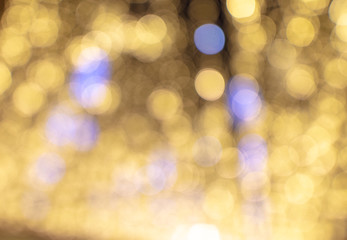 Fototapeta premium Golden bokeh lights as abstract background