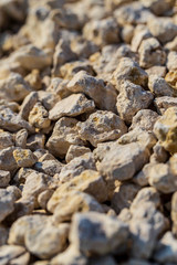 Construction gravel as abstract background
