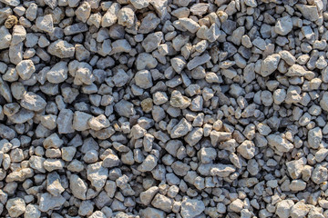 Construction gravel as abstract background