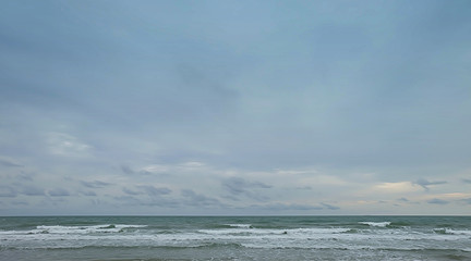 sea in evening time