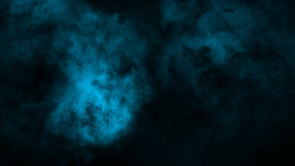 Fototapeta na wymiar Abstract blue smoke fog on background. Texture background for graphic and web design.