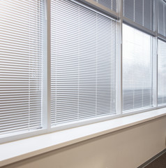 Fototapeta premium Window jalousie at modern office