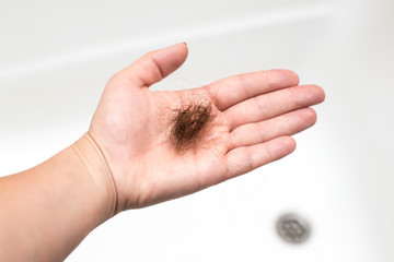 lost hair on the Palm of your hand.