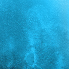 Colorful winter blue ink and watercolor textures on white paper background. Paint leaks and ombre effects. Hand painted abstract image. Deep sea.