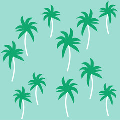 Fototapeta na wymiar Tropical summer pattern vector illustration