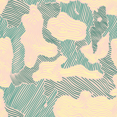 Field camouflage of various shades of green and blue colors