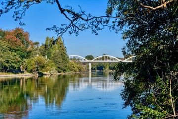 The Waikato River in Hamilton, New Zealand