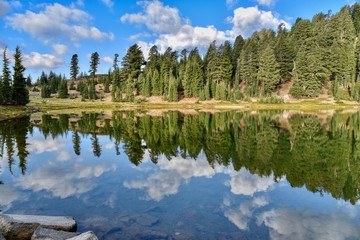 Reflection on Emerald Lake in Lassen Volcanic National Park