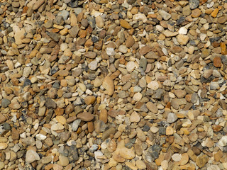 sea pebbles close up