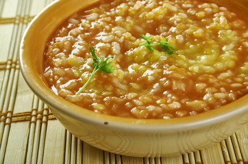 Red Curry Rice and Lentil Stew