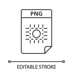 PNG file linear icon