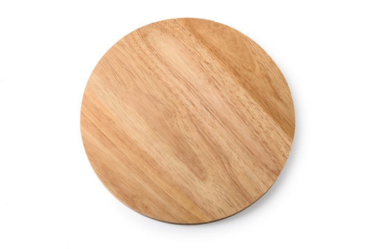 Wooden Chopping Board On A White Background