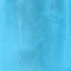 Colorful winter blue ink and watercolor textures on white paper background. Paint leaks and ombre effects. Hand painted abstract image. Deep sea.