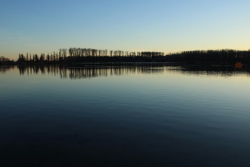 see beim sonnenuntergang