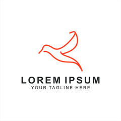 Modern bird logo design