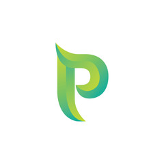 Simple and modern letter/ initial P logo - Vector logo template