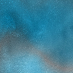 Colorful winter blue ink and watercolor textures on white paper background. Paint leaks and ombre effects. Hand painted abstract image. Deep sea.