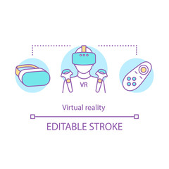 Virtual reality concept icon