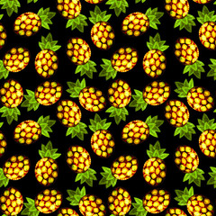 pineapple pattern, tropical print