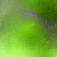 Green ink and watercolor textures on white paper background. Paint leaks and ombre effects. Hand painted abstract image.