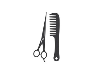 scissor icon logo vector illustration