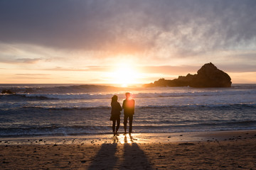 lovers on the beach