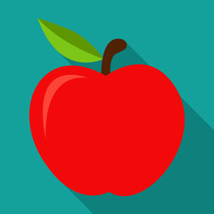 Apple icon with shadow.