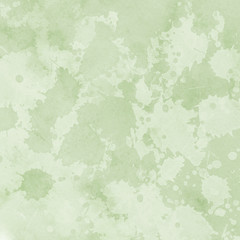 Green ink and watercolor textures on white paper background. Paint leaks and ombre effects. Hand painted abstract image.