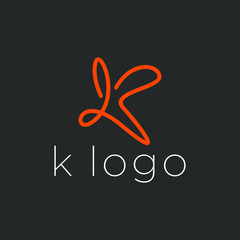 Initial K logo Design