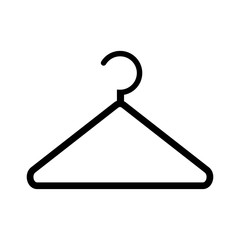 Hanger vector icon. Wardrobe hander flat illustration.