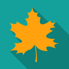 Flat leaves icons. Vector illustration.