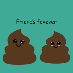 Funny poops faces.Frendship.