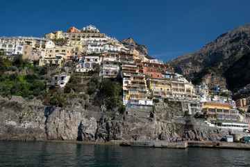 Positano an der Amalfiküste in Italien