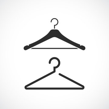 Hanger black silhouette vector icon