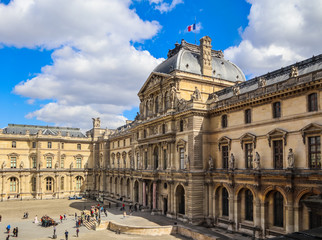 Fototapeta na wymiar The Louvre Museum Paris France. April 2019