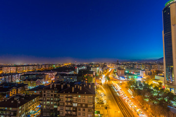 panoramic view of konya city