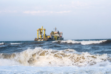 Cable layer, Sizewell, United Kingdom