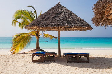 Tropical Beach at Zanzibar Island, Tanzania