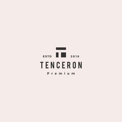 T letter logo vector icon illustration