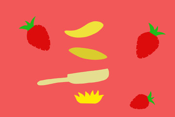 Stack of pancakes on a cast-iron frying pan