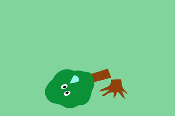 issue deforestation illustration design background.