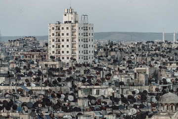 la ville  Alep en syrie après sa destruction
