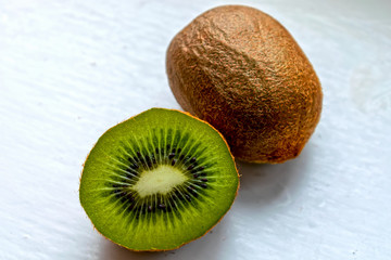 kiwi on white background