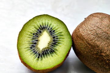 kiwi on white background