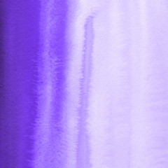 Violet ink and watercolor textures on white paper background. Paint leaks and ombre effects. Hand painted abstract image.