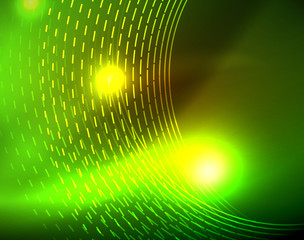 Fototapeta premium Shiny circles glowing abstract background