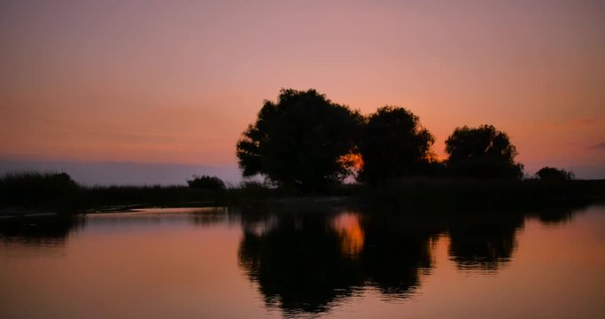Sunset in the Danube Delta Canal