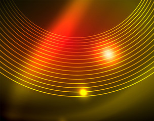 Shiny circles glowing abstract background