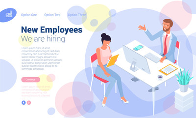 employee hiring interview concept 