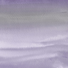 Violet ink and watercolor textures on white paper background. Paint leaks and ombre effects. Hand painted abstract image.